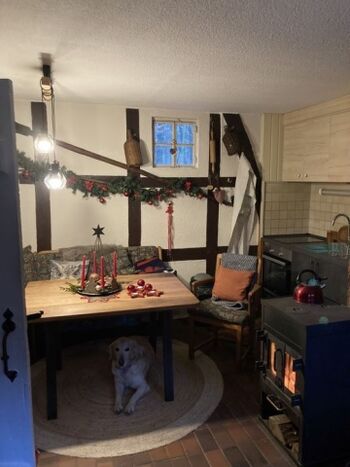 Das Backhaus weihnachtlich geschmückt