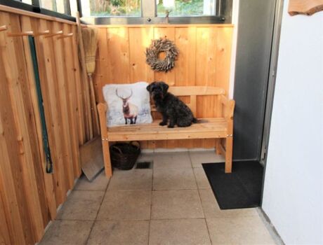 Der lichtdurchflutete Vorbau - fast wie ein kleiner Wintergarten