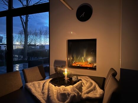 Abendstimmung am Kamin (elektrisch)
