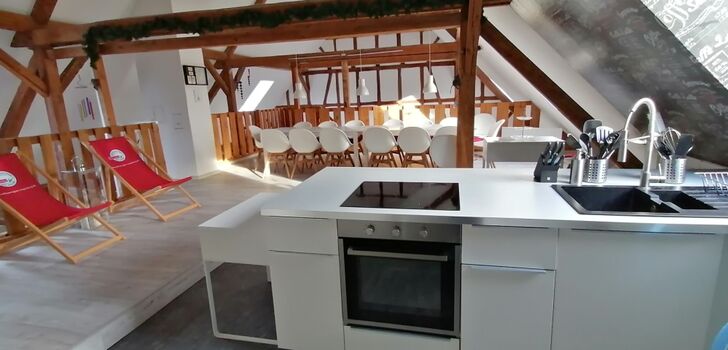 FreiRaum Küche und Sitzplatz