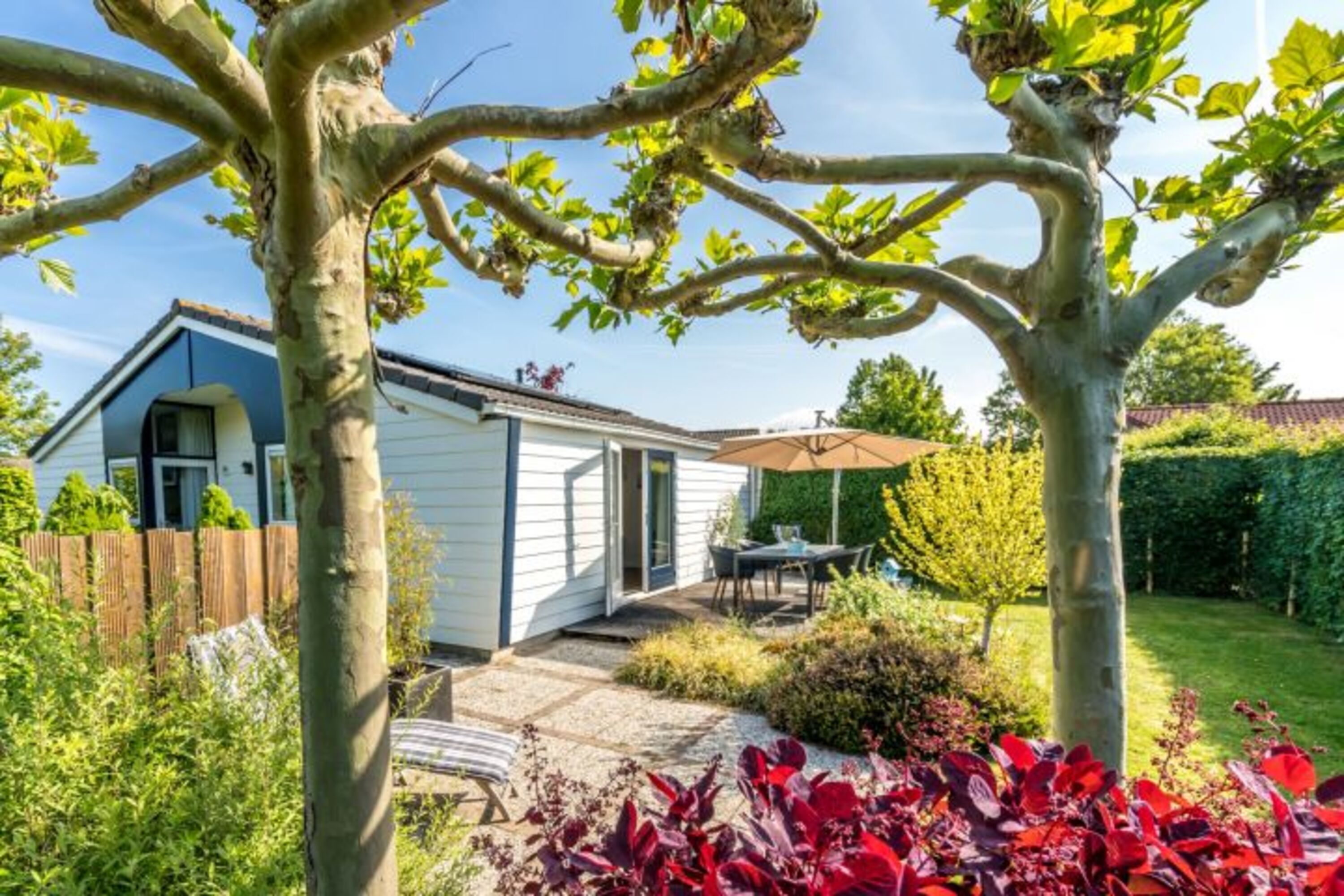 Das Ferienhaus mit sonnigem, eingezäunten Garten