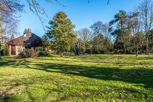 Der riesige Garten (2000 m²) mit Liegen