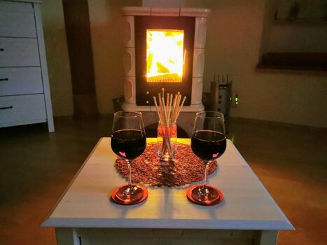 und Kamin zum Kuscheln...