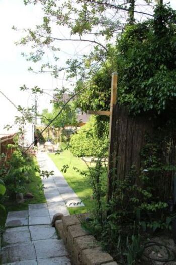 Blick auf das Grundstück