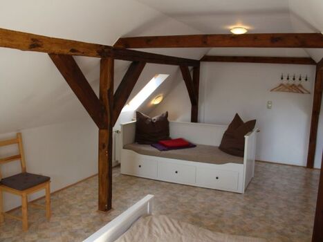 offenes Zimmer im Obergeschoss