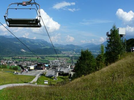 Hocheck-Lift mit Flying Fox