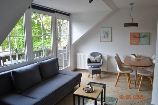 Wohnzimmer mit Schlafcouch