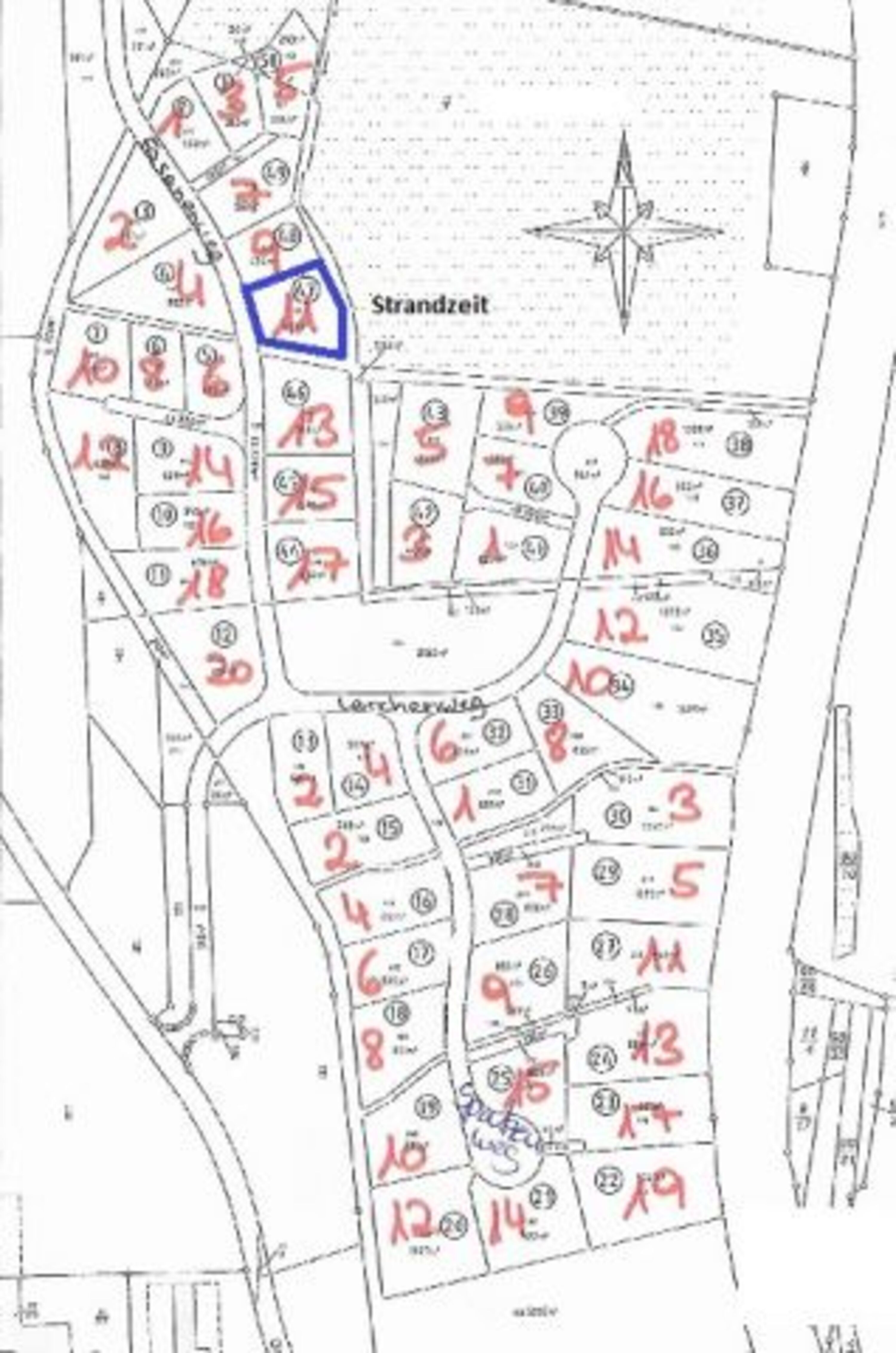 Lageplan Ostsee Ferienhaus Strandzeit