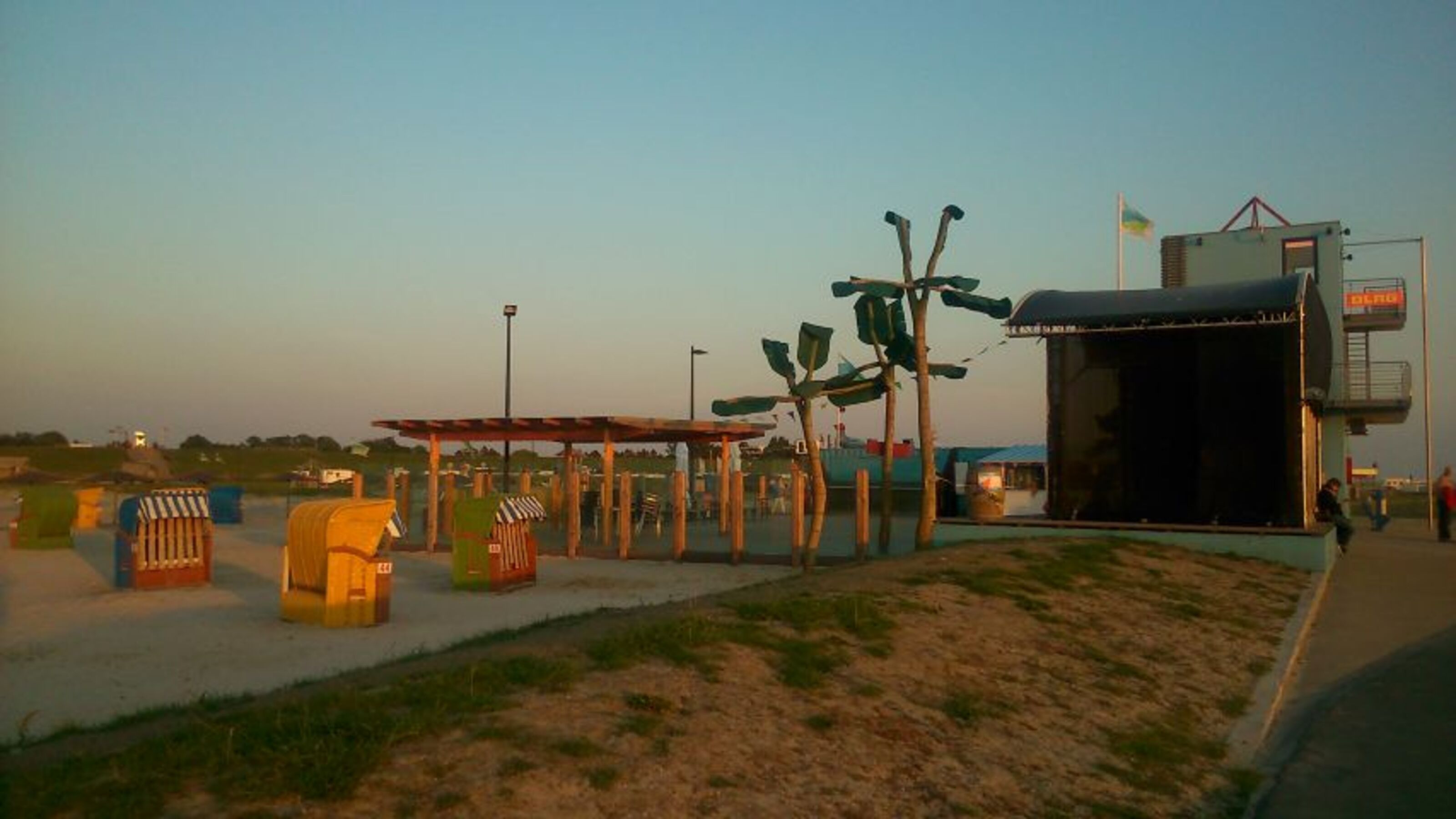 Eventbühne am strand