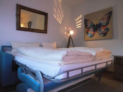 Das Bett ist hergerichtet