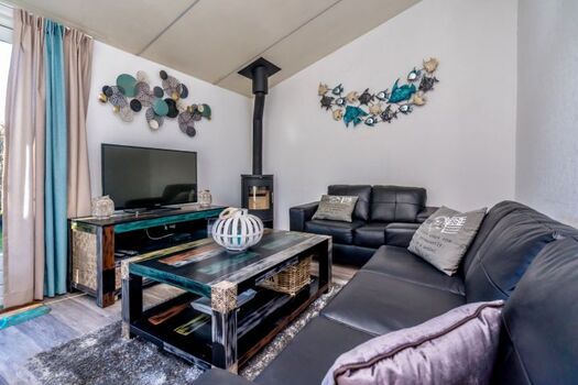 Die tolle Sitzecke mit Kaminofen