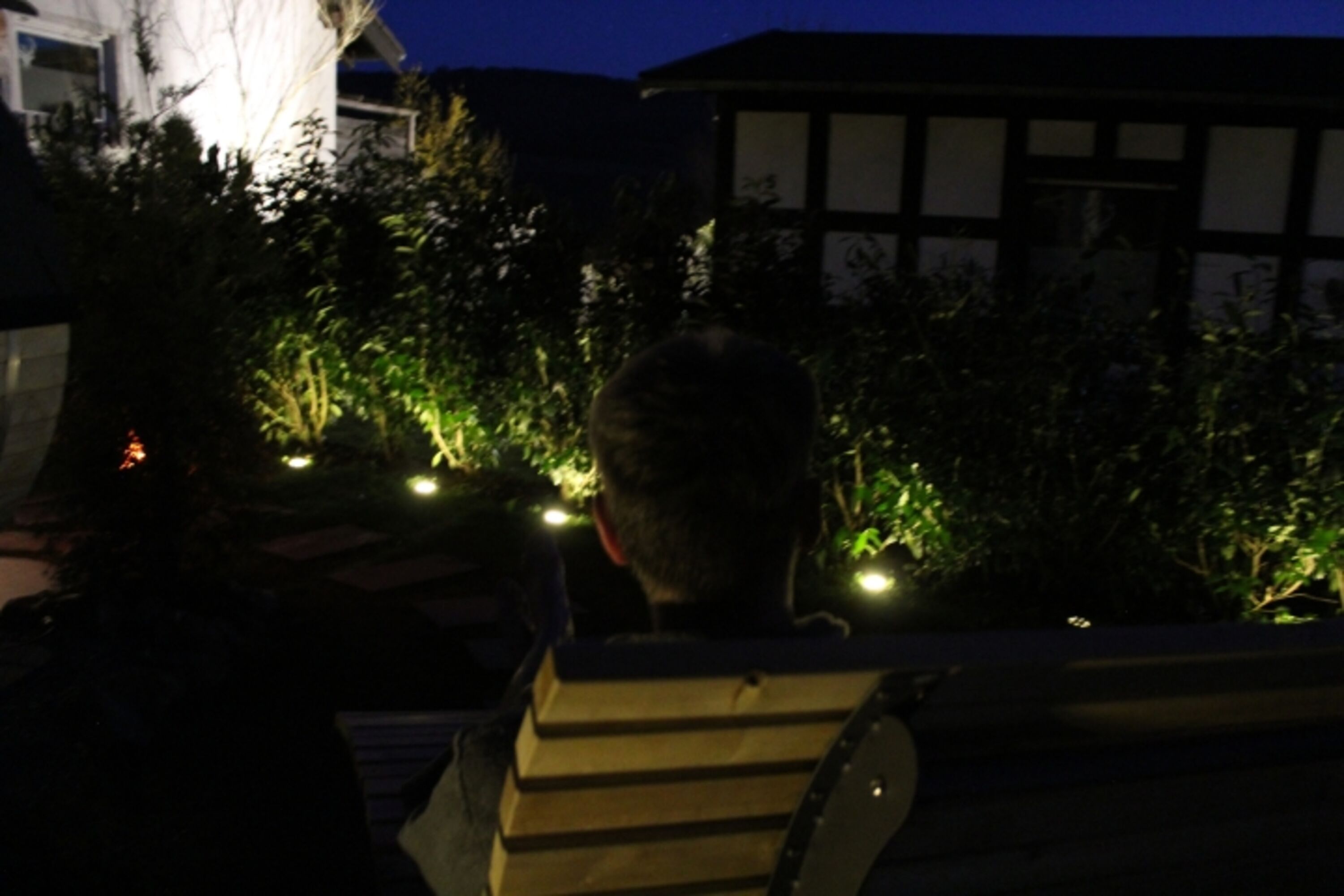 Abendstimmung im Wellnessbereich