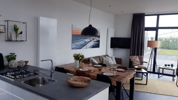 Blick aufs Wohnzimmer