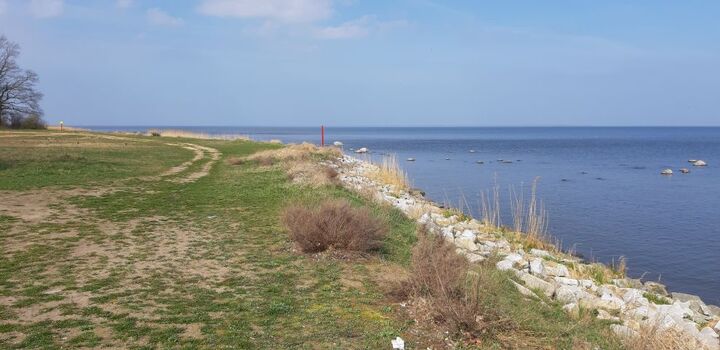 der Strand der fußläufig erreichbar ist