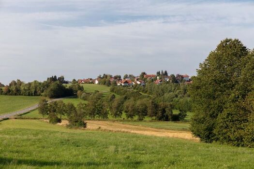 Blick von Doddels Landhaus nach Hohenau