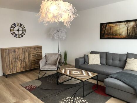 Wohnzimmer mit Schlafcouch