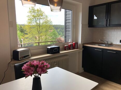 Essplatz mit Blick ins Grüne