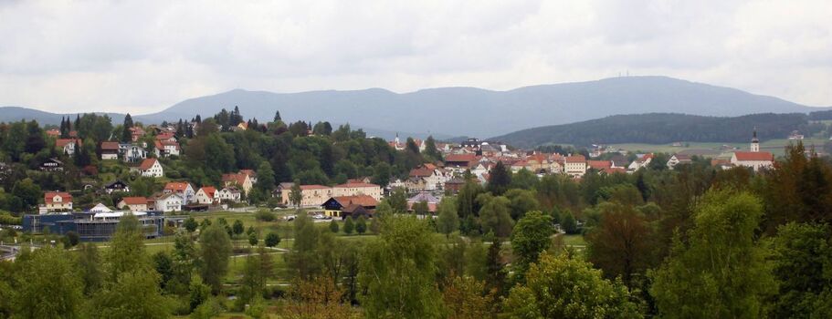 Blick auf Bad Kötzting