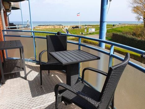 Meerblick Bretterbude Balkon